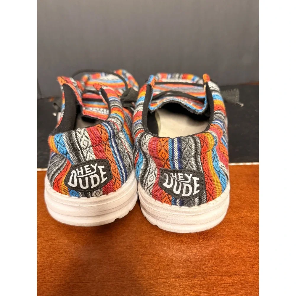 Hey Dude Wally Serape Desert Horizon Multi Color Slip On Loafers Men 9 Women 11